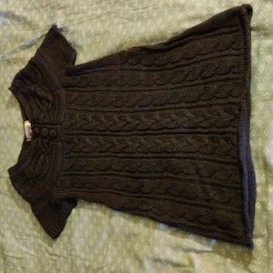 Decree Gray Cable-knit Sweater Dress